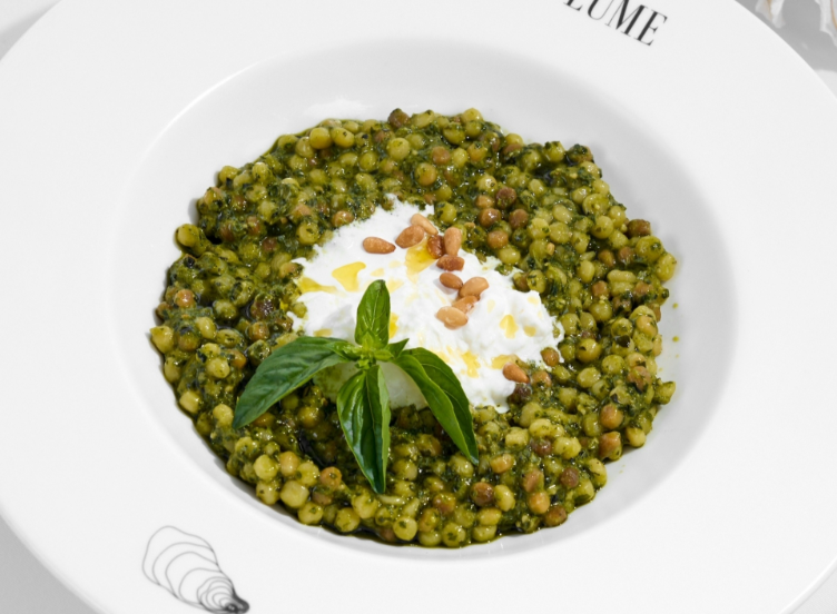 Pesto & Stracciatella Fregola