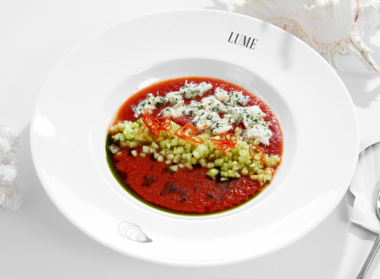 Gazpacho with Crab