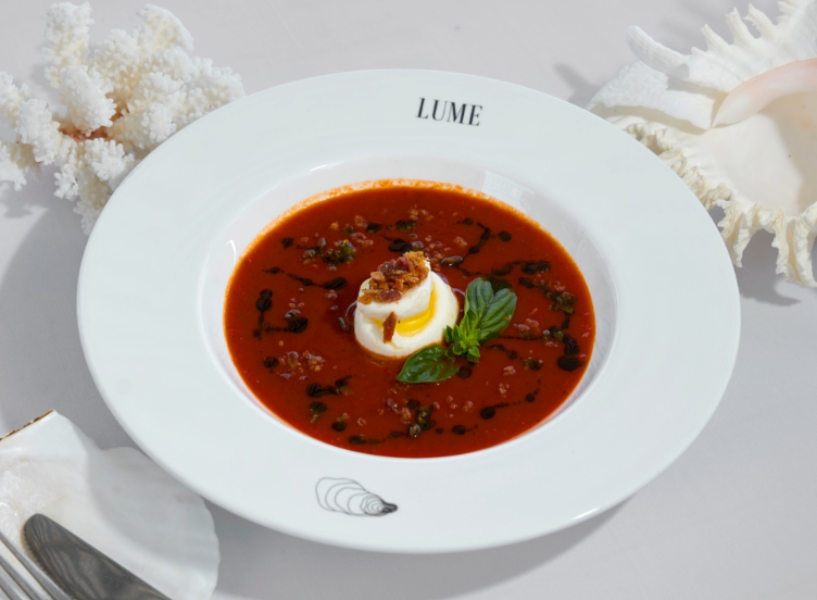 Tomato Soup with Burrata
